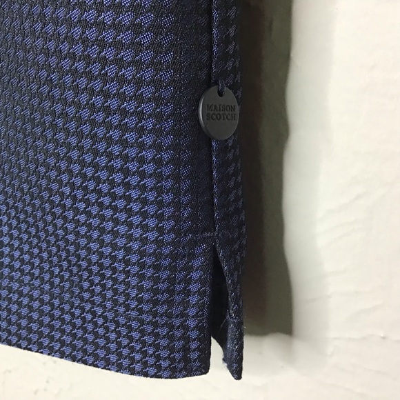 Scotch & Soda Top Mixed Fabric Collared Sz XS - Picture 4 of 11